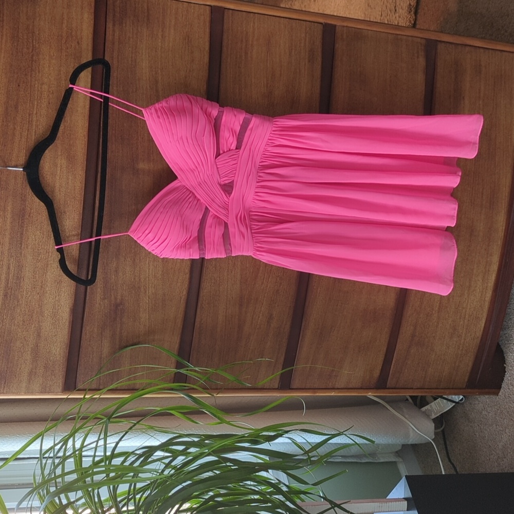 Adrianna Papell Pink Spaghetti Strap 👗